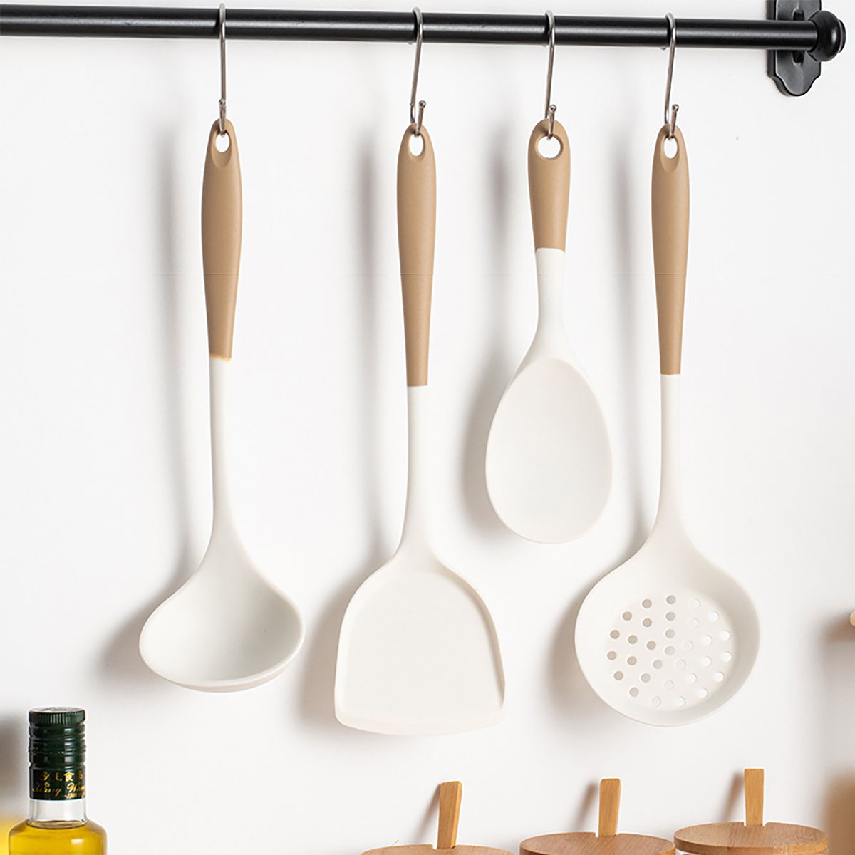 Home Cooking Supplies - 4 szt. Silikonowe przybory kuchenne zestaw