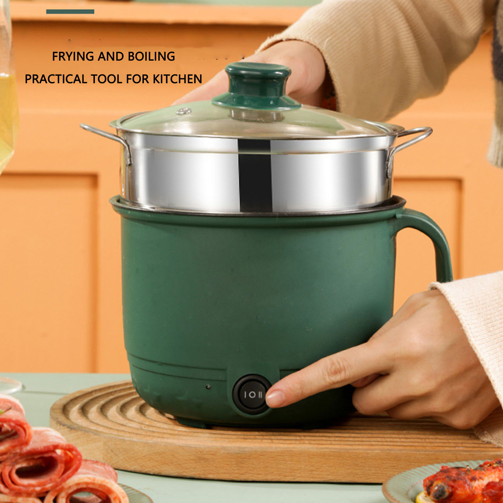 Home Cooking Electric - Elektryczny garnek do gotowania 1.5L 600W