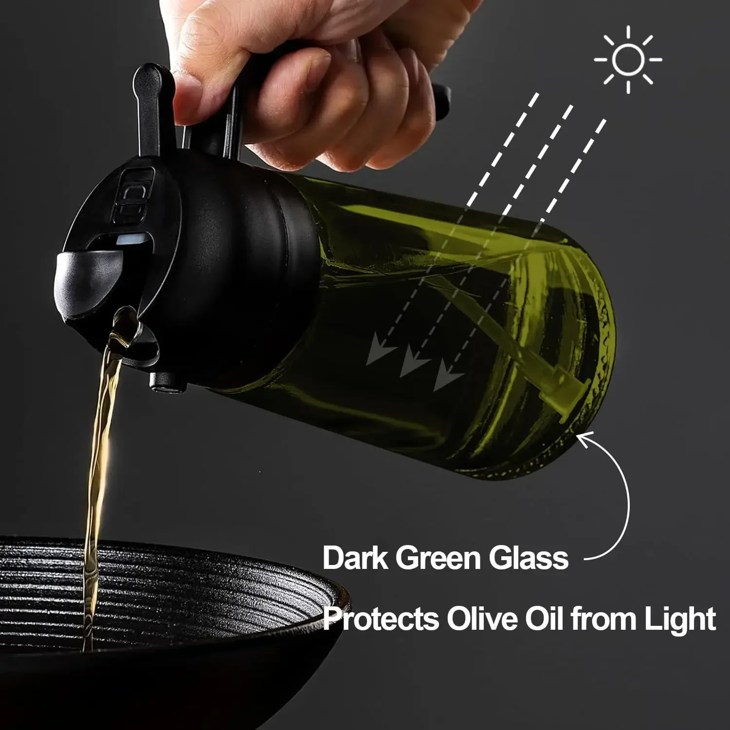 2w1 Czarny Szklany Opryskiwacz – Home Cooking Oil recenzja i cena