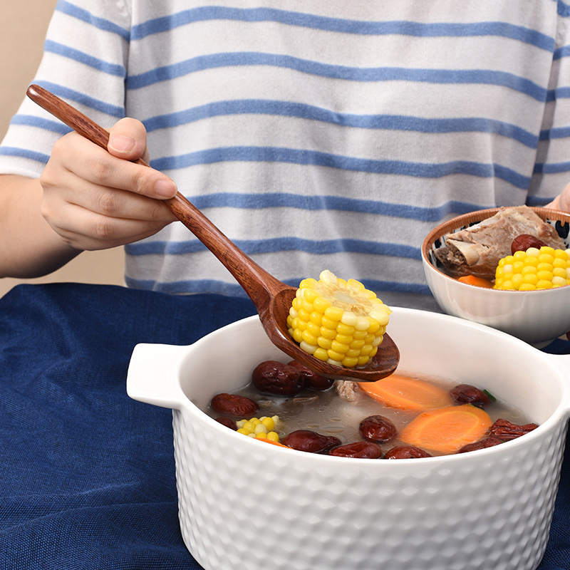 Długa drewniana łyżka do ramen – Home Cooking Supplies recenzja i cena