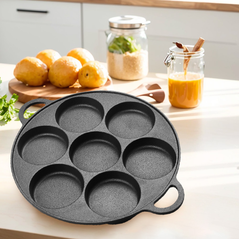 Patelnia żeliwna z 7 otworami, – Dosa Pan Iron recenzja i cena
