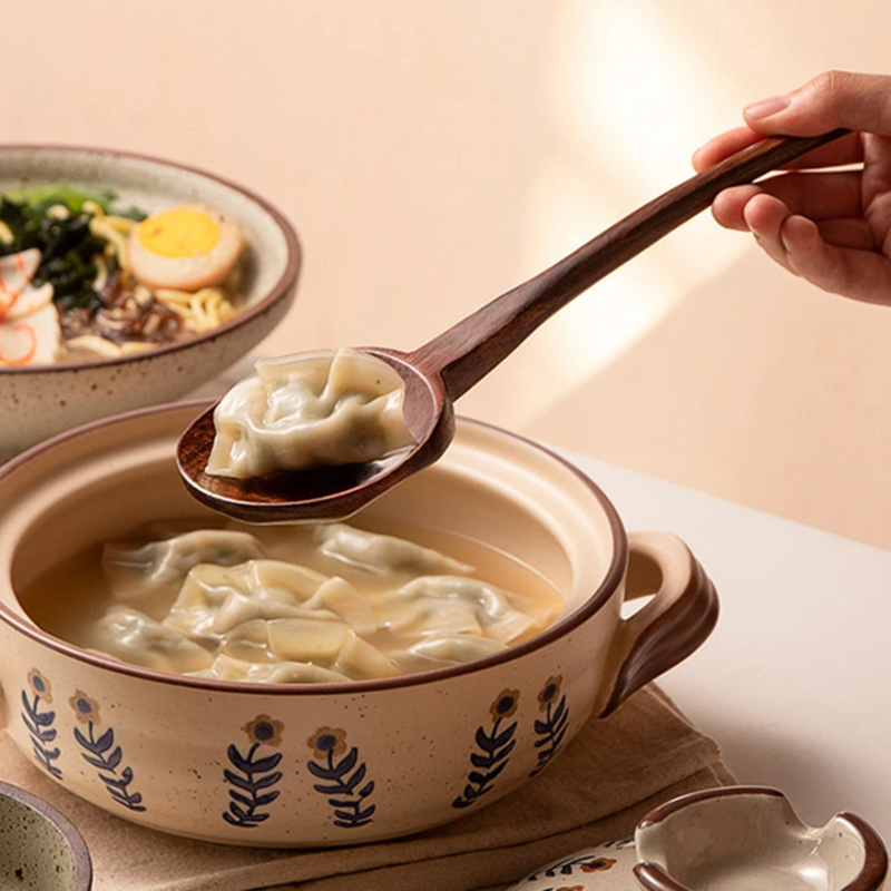 Długa drewniana łyżka do ramen – Home Cooking Supplies recenzja i cena