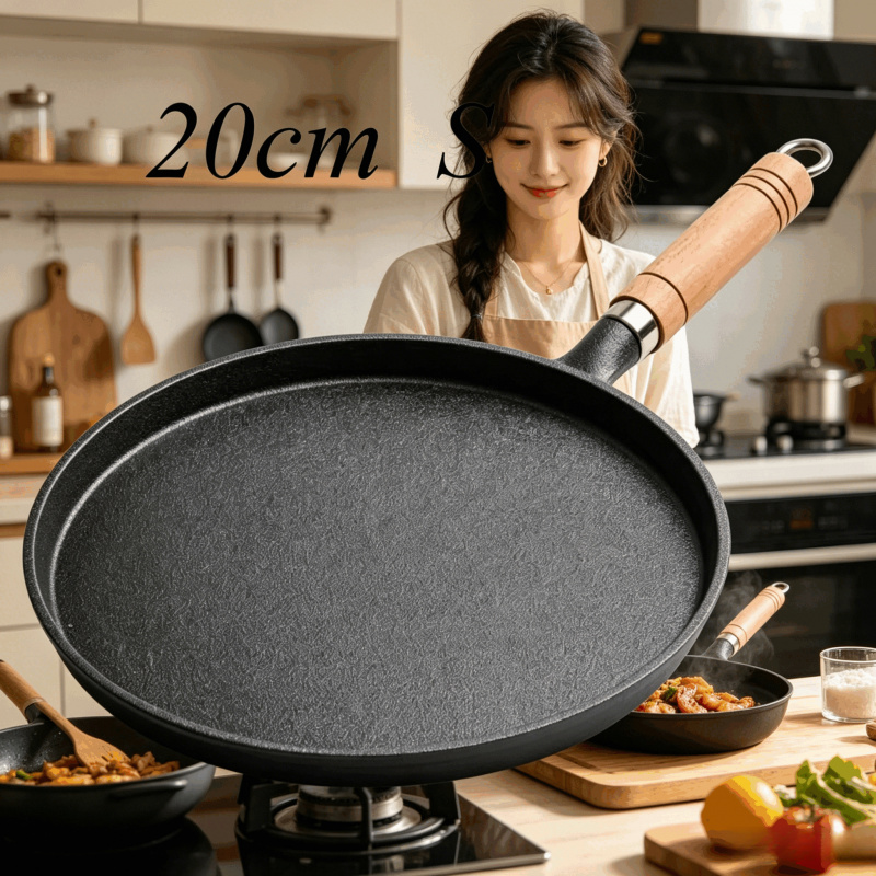 Patelnia żeliwna 20 cm z drewn – Dosa Pan Iron recenzja i cena